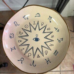 Zodiac celestial decoration plate